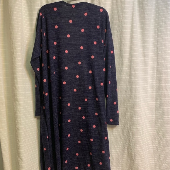 XL blue with pink polka dot Lularoe Sarah EUC - Picture 2 of 5